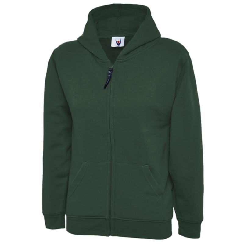 Childrens Classic Full Zip Hooded Sweatshirt Thumbnail