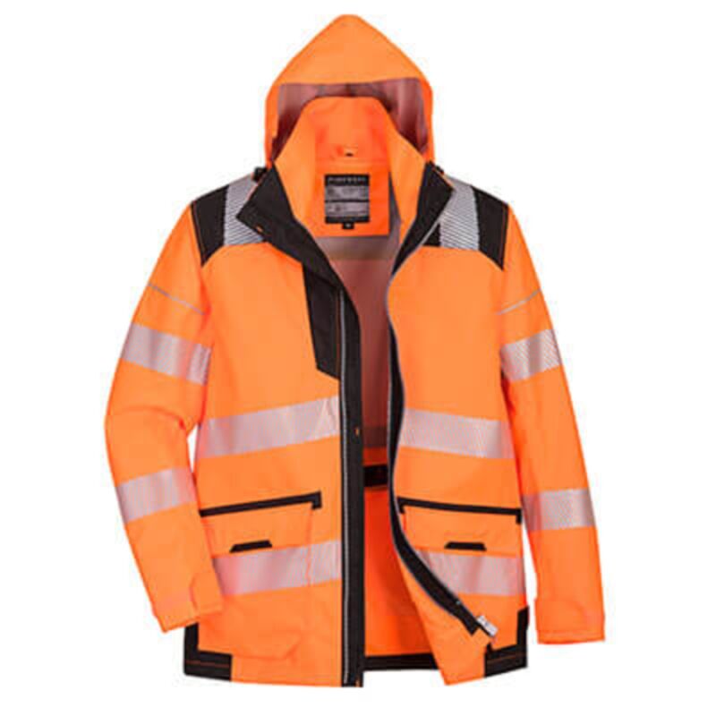PW3 Hi-Vis Breathable 5-in-1 Jacket Orange/Black Thumbnail