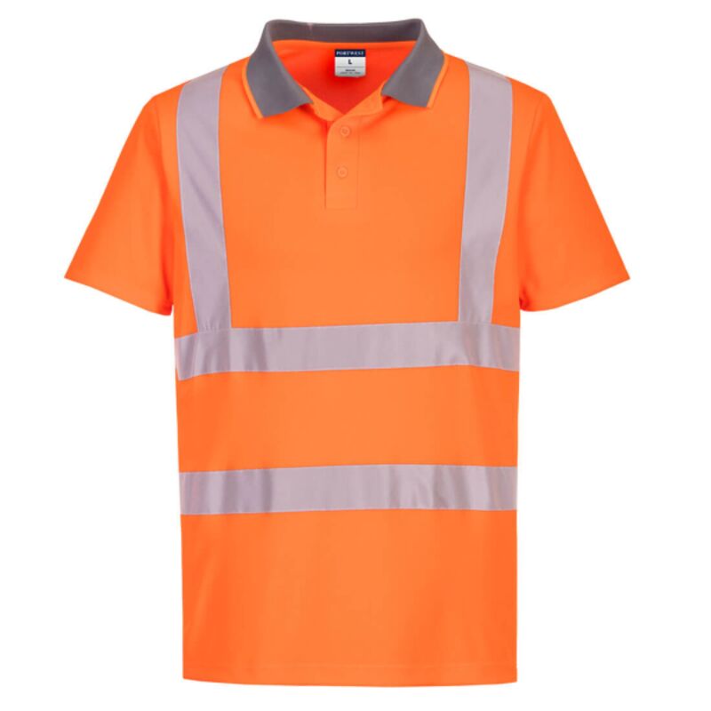 Eco Hi-Vis Polo Shirt S/S Thumbnail